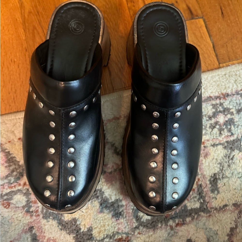 Black Stud Clogs